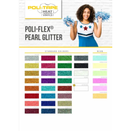 Vzorkovník nažehľovacej fólie POLI-FLEX Pearl Glitter