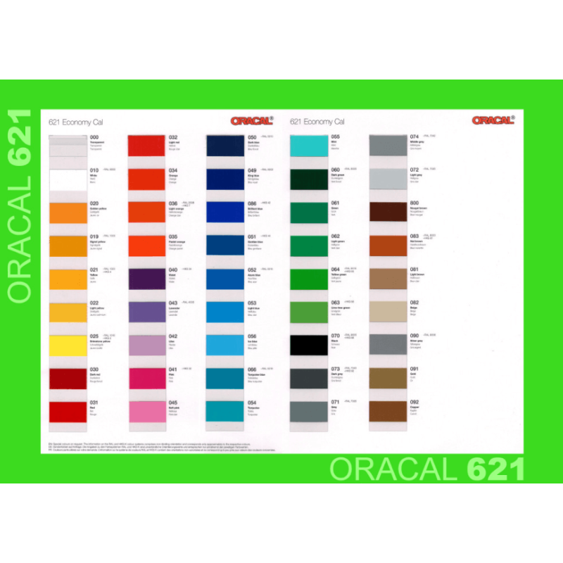 Samolepiaca fólia Oracal 621 š. 0,63 m
